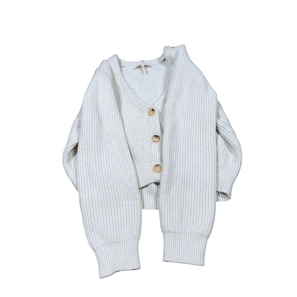 MAJE Ecru Millo Cropped Wool Blend Cardigan Women's Sz 1 - Picture 4 of 12